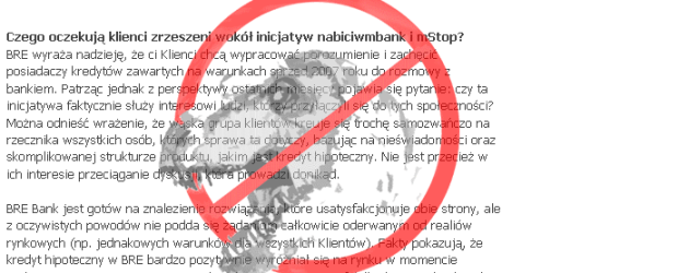 Nabici i mstop odpowiadają mbankowi Nabici i mstop odpowiadają mbankowi